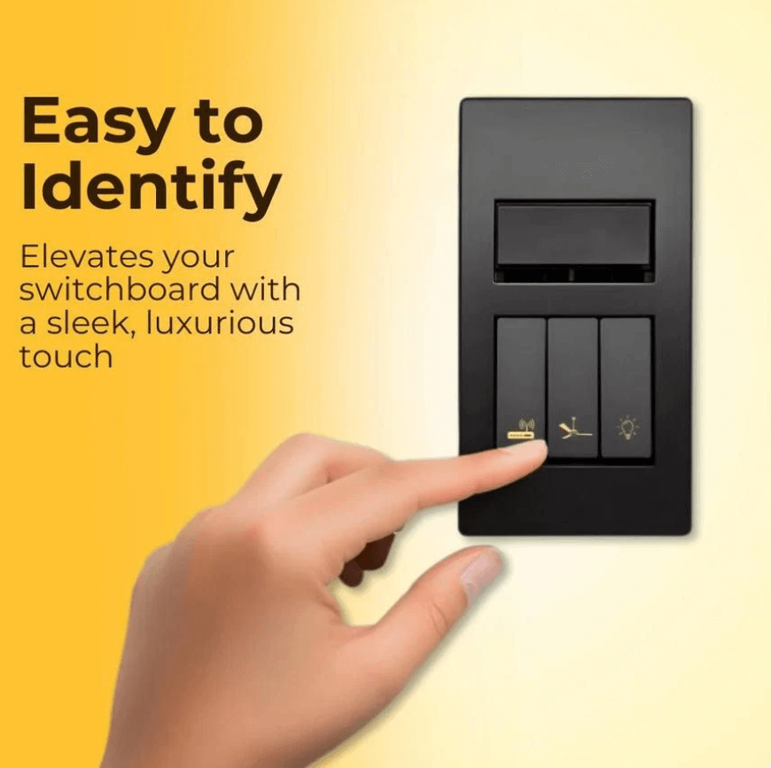 Golden Switch Stickers