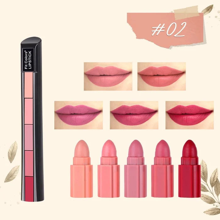 LUMIEREZ 5 in 1 Velvet Matte Compact Lipstick – Buy 1 Get 2